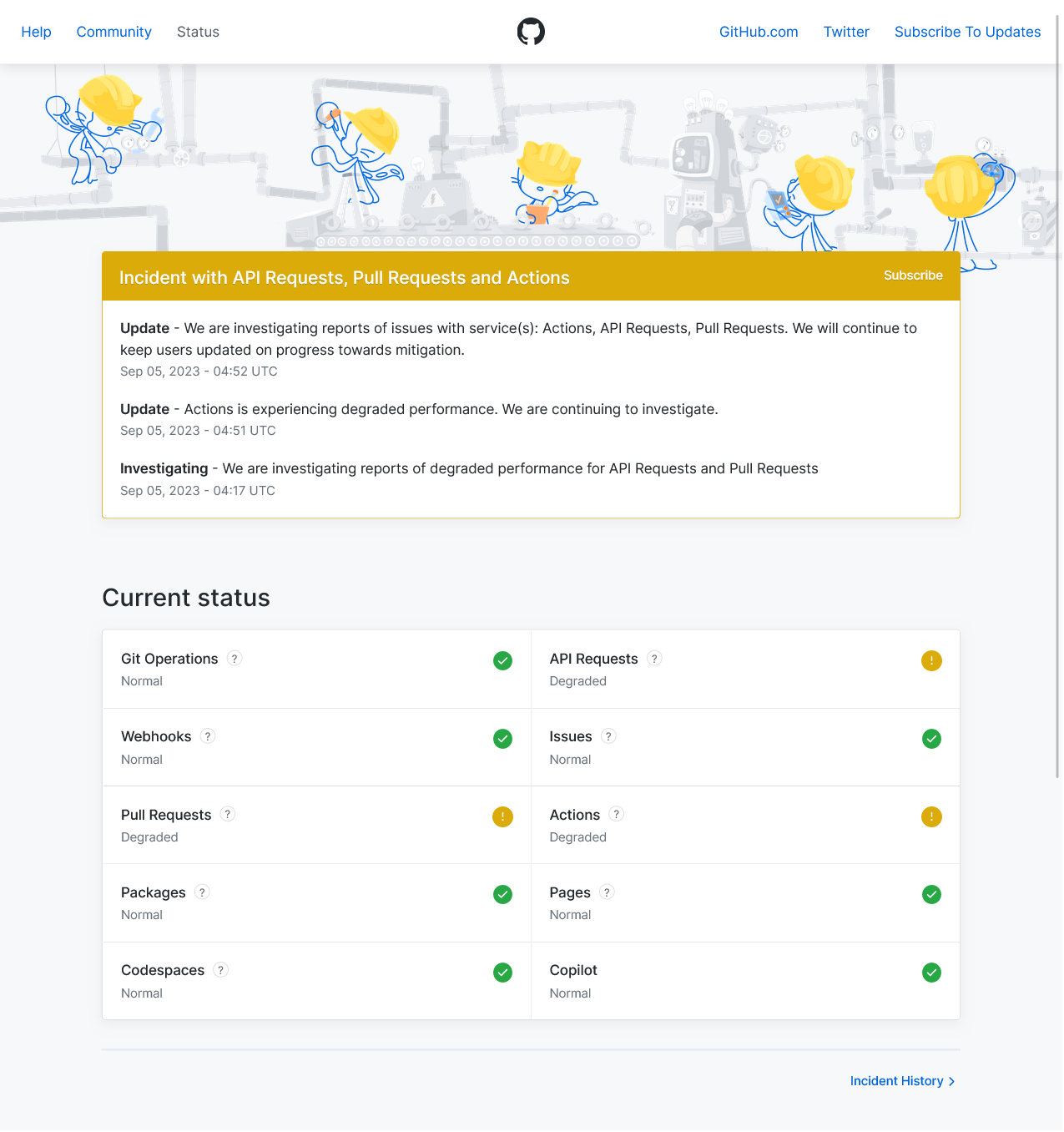 Github Status